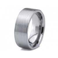 Luxury Brushed Tungsten Ring For Men Promise or Wedding Band